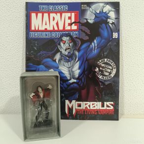 Figuras y muñecos Marvel: EAGLEMOSS FIGURA PLOMO MORBIUS NUMERO 98 MARVEL CON CAJA ORIGINAL CON FASCICULO